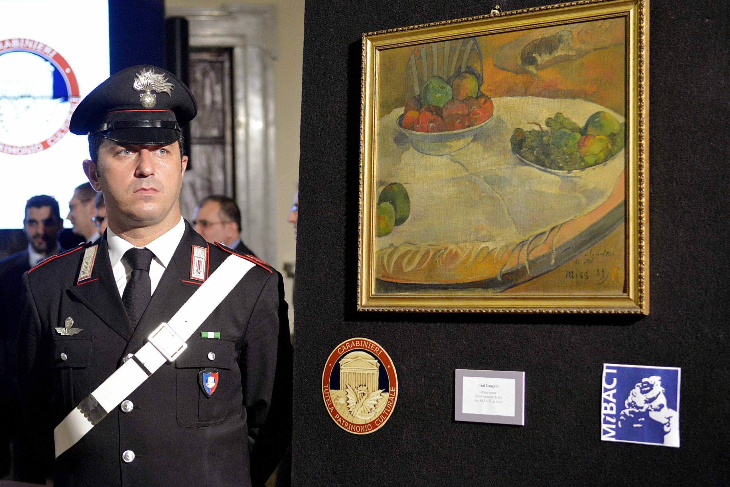 Stolen Gauguin on Sicily kitchen wall for years