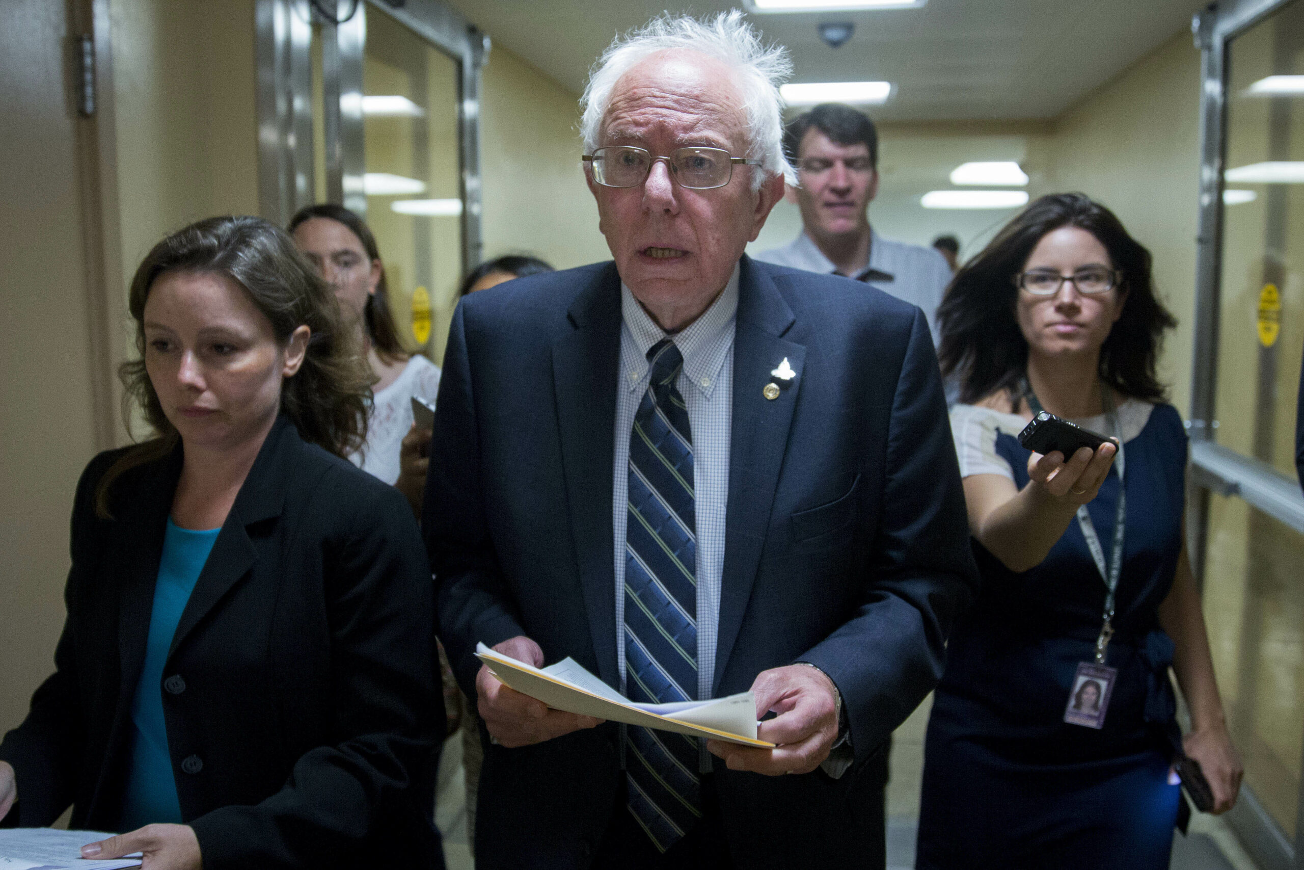 Bernie Sanders has no time for your silly questions