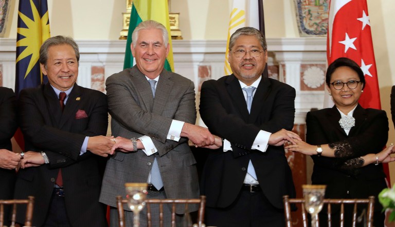 Ultimately, this is not a zero sum game. If Tillerson does not seize the initiative in Manila, the Chinese definitely will. And that will mean great damage to all the aforementioned U.S. interests. (AP Photo/Jacquelyn Martin)
