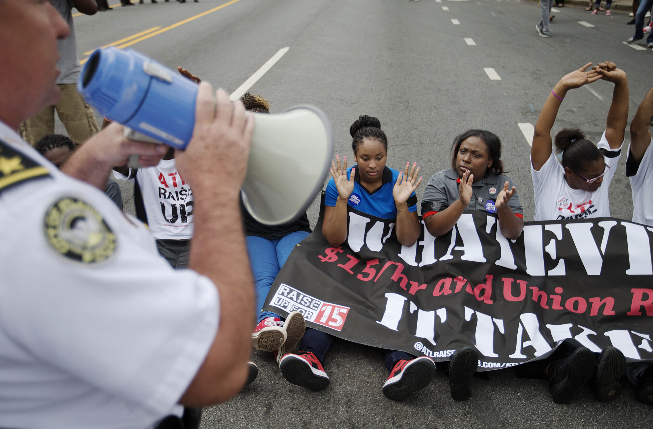 Arrests made during Atlanta fast food wage protest