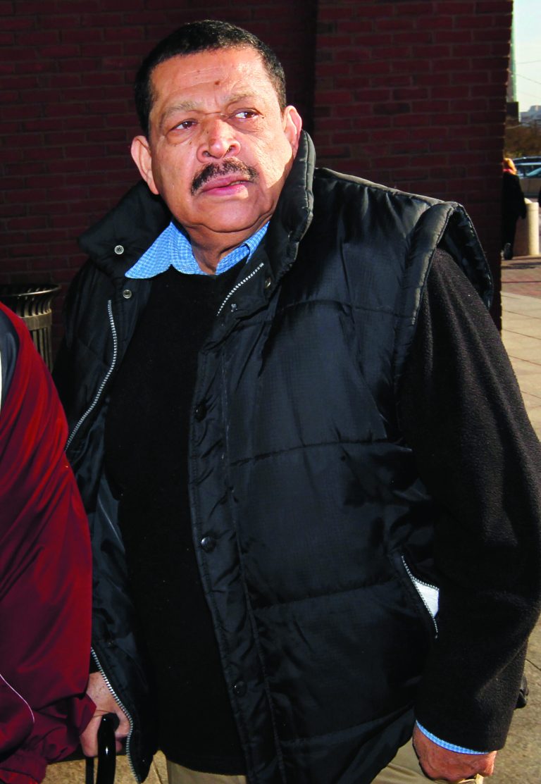 FILE - In this Dec. 19, 2011 file photo, Inocente Orlando Montano, a former Salvadoran military officer, arrives at federal court in Boston. Montano, accused of colluding in the 1989 slayings of six Jesuit priests, admitted Tuesday, Sept. 11, 2012 in federal court in Boston that he lied to U.S. immigration officials, a guilty plea that could allow him to be extradited to Spain for prosecution in the killings. (AP Photo/Steven Senne, File)
