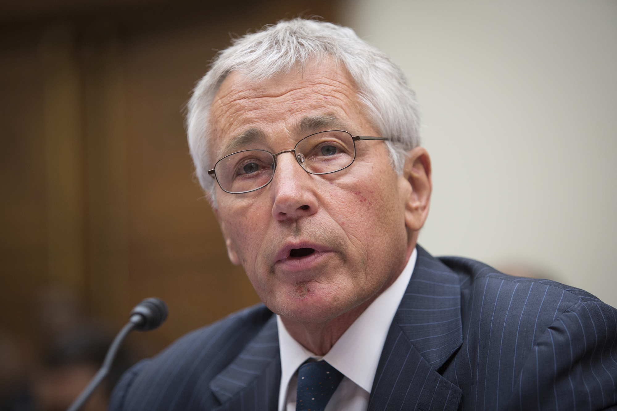 Pentagon chief Chuck Hagel in rare visit to nuke missile base