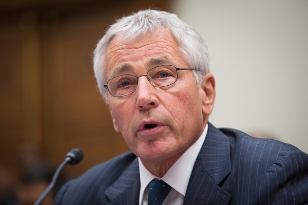 Pentagon chief Chuck Hagel in rare visit to nuke missile base