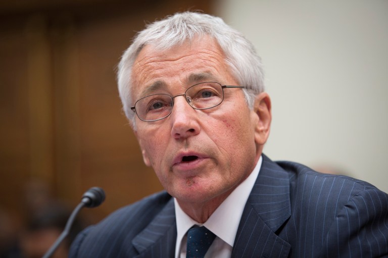 Defense Secretary Chuck Hagel is making a rare visit to an Air Force nuclear missile base, hoping to boost morale among those who operate, maintain and safeguard the nation's Minuteman 3 nuclear missiles. (Photo: Graeme Jennings/Examiner file)