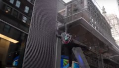 Climate protester’s attempt to scale Manhattan bank ends in tragedy