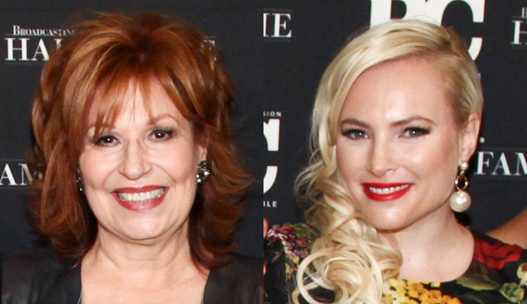 Joy Behar and Meghan McCain.