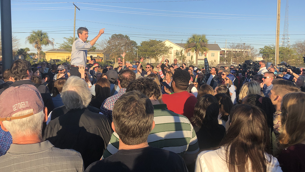 Beto O'Rourke Campaigning
