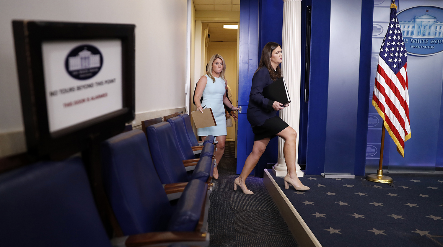 Sarah Sanders applauds ‘strong’ women joining White House