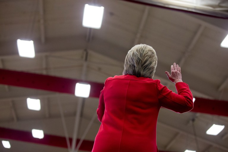 Clinton issued a statement on Sept. 29 calling for Congress to repeal the tax. (AP Photo/Andrew Harnik)
