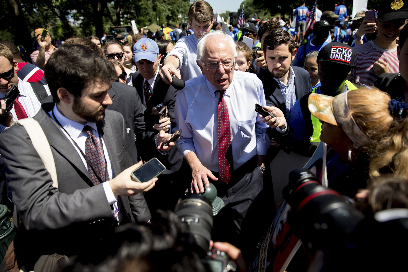 Bernie Sanders blasts ‘institutional racism’