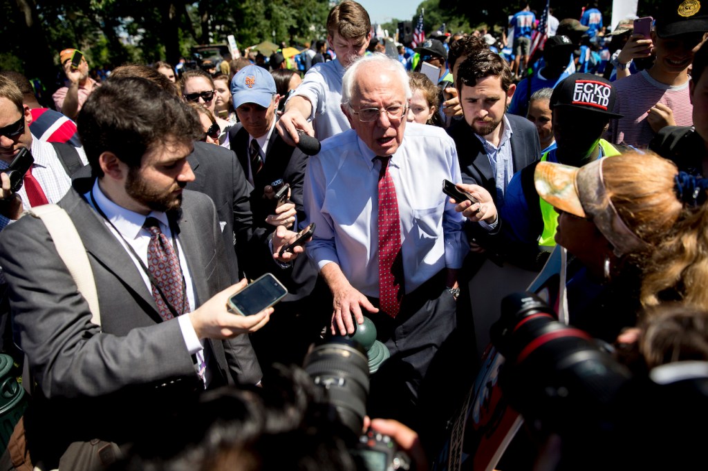 Bernie Sanders blasts ‘institutional racism’