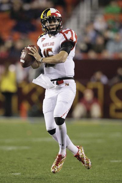 Patrick Semansky/AP
Maryland quarterback C.J. Brown threw seven touchdowns and six interceptions in 10 games last season.