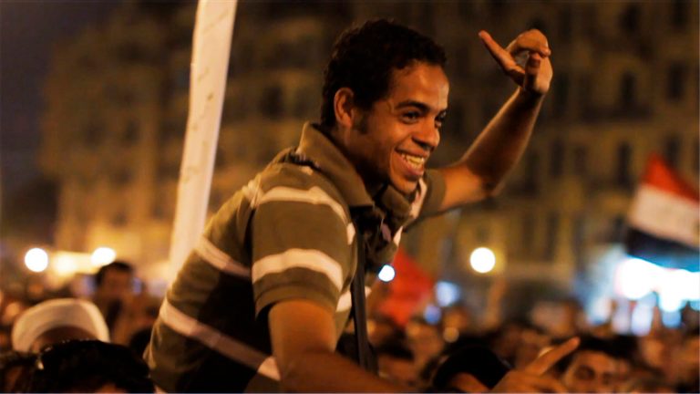 WLD ENTThis photo released by Netflix/Noujaim Films shows Ahmed Hassan in the documentary film, 