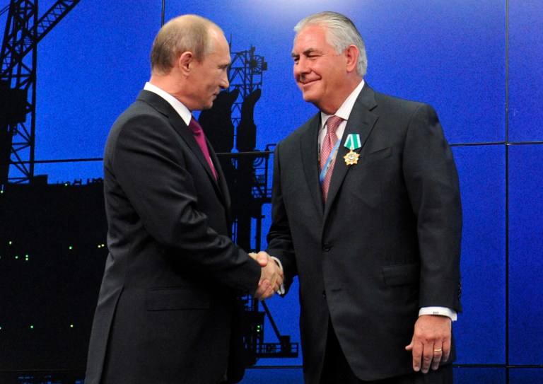 Potential opposition from a handful of Republicans threatens to put Exxon Mobile CEO Rex Tillerson on a very small list of Cabinet appointees the Senate has rejected over the past two centuries. ?(Mikhail Klimentyev/Sputnik, Kremlin Pool Photo via AP)