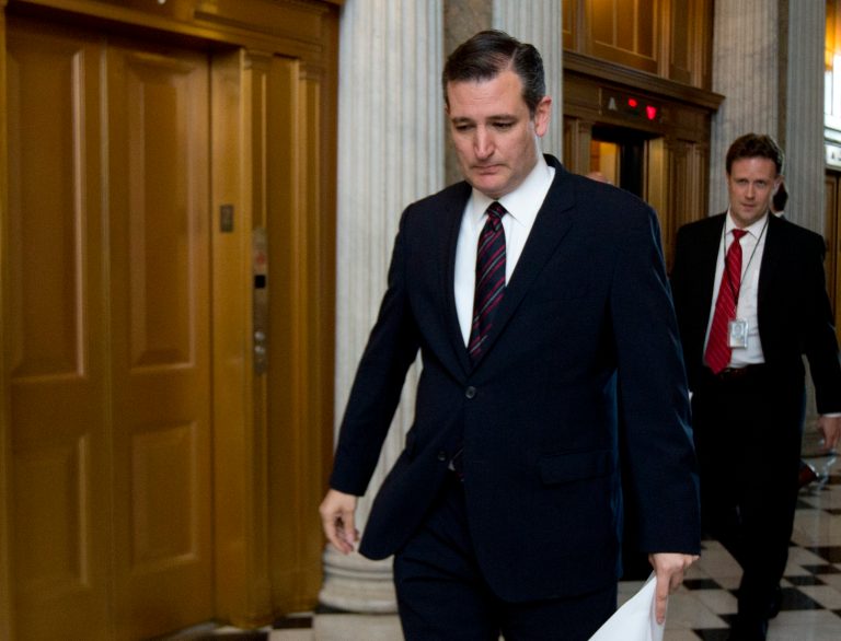 The Senate on Friday passed legislative from Sen. Ted Cruz that would rename the plaza in front of the Chinese embassy in Washington after a human rights activist who was jailed by Chinese authorities. (AP Photo/Manuel Balce Ceneta)