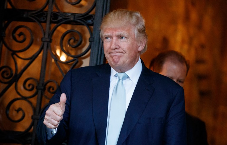 President-elect Trump said his rivals 