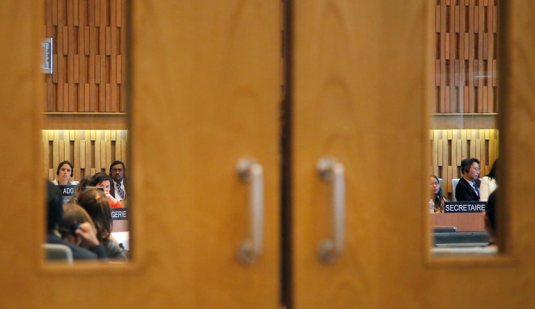 That was an apparent counterargument against State Department charges that UNESCO displays a persistent bias against Israel. (AP Photo/Michel Euler)