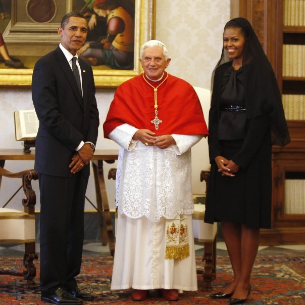 President Obama: ‘Michelle and I warmly remember our meeting with the Holy Father in 2009′