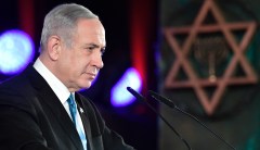 Netanyahu bashes ‘tyrants of Tehran’ in Holocaust memorial speech