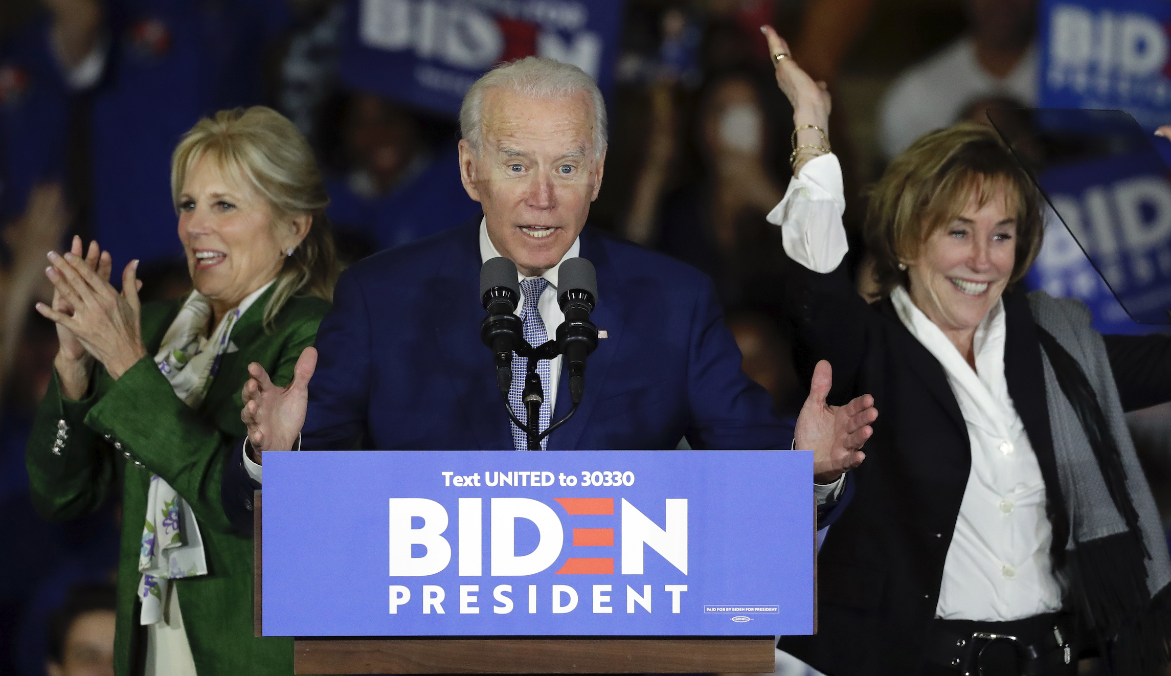 ‘Let dairy die!’: Anti-dairy industry protesters dragged from stage during Biden victory speech