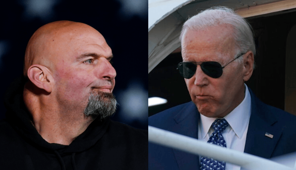 Fetterman joins in Democratic chorus and urges Biden to use 14th Amendment