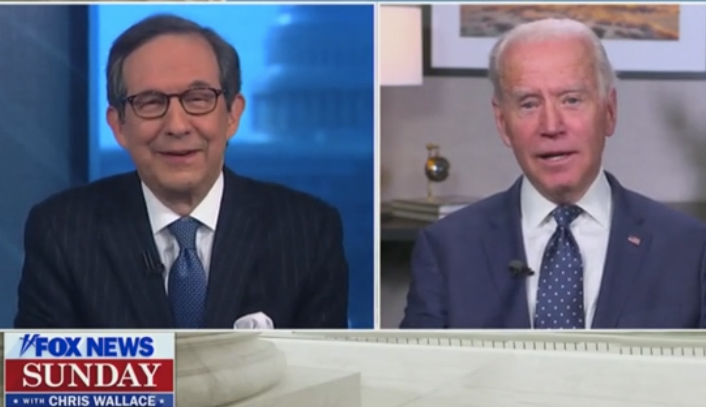 Chris Wallace corrects Biden for calling him ‘Chuck’ during interview that addressed campaign slip-ups