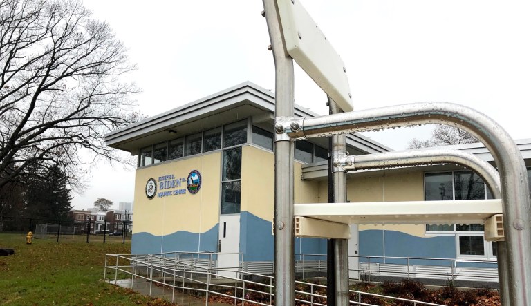 Joseph R. Biden Jr. Aquatic Center in Wilmington, Delaware, December 17, 2019. (Emily Larsen/Washington Examiner)