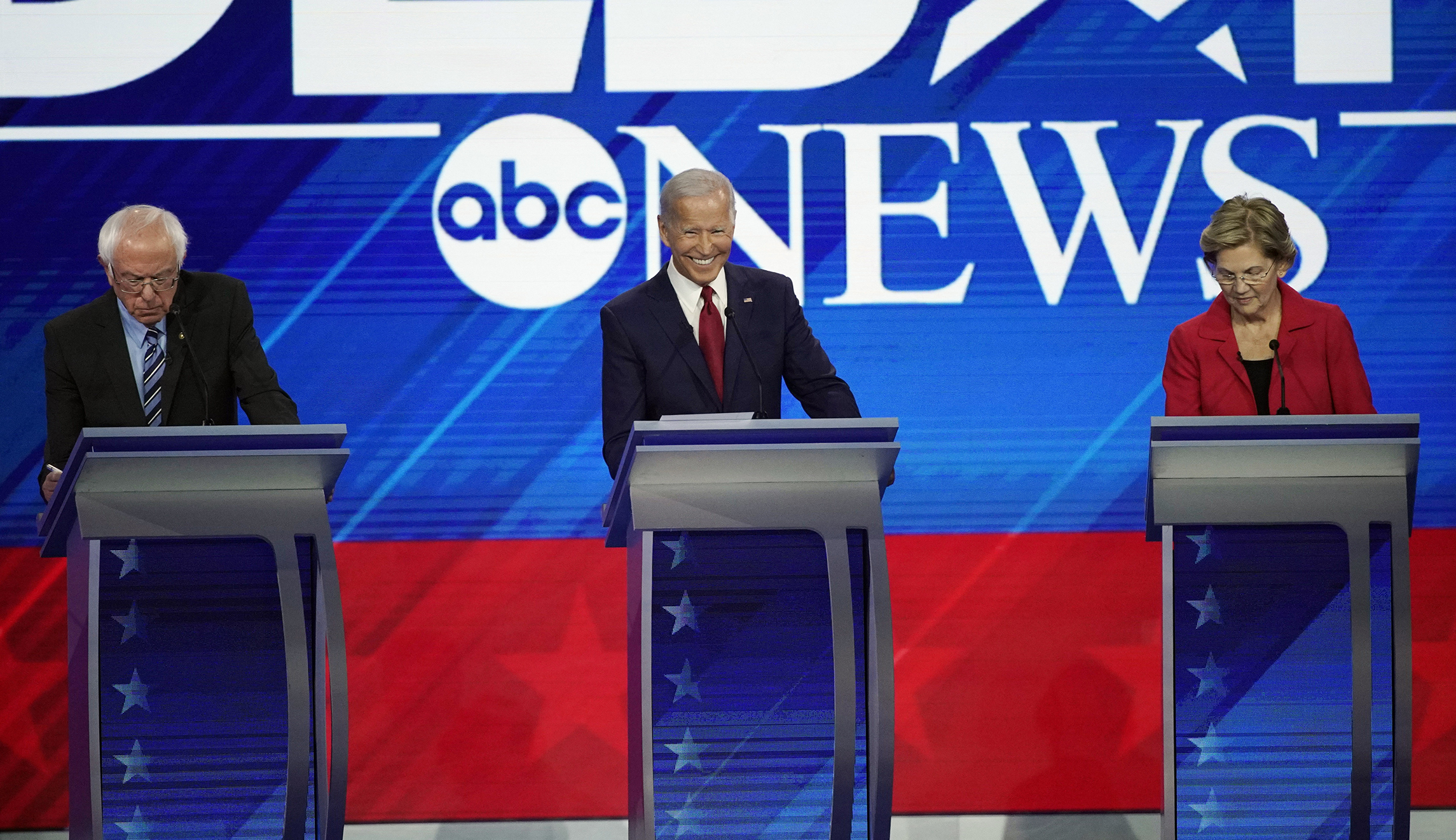 ‘How are we going to pay for it?’: Biden confronts Warren and Sanders on their big plans