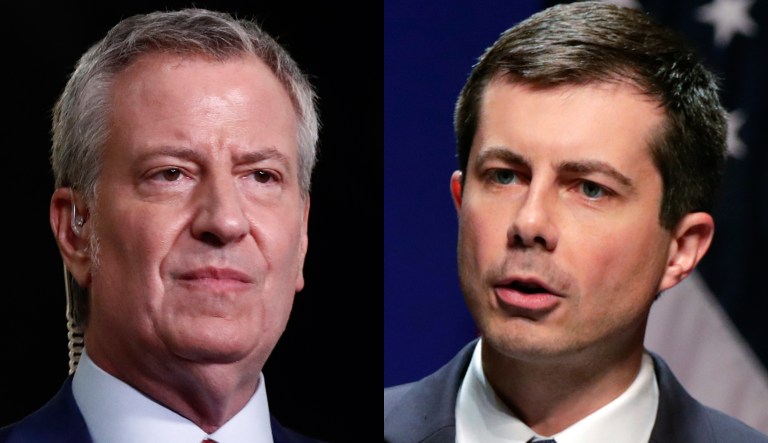 Bill de Blasio, Pete Buttigieg.