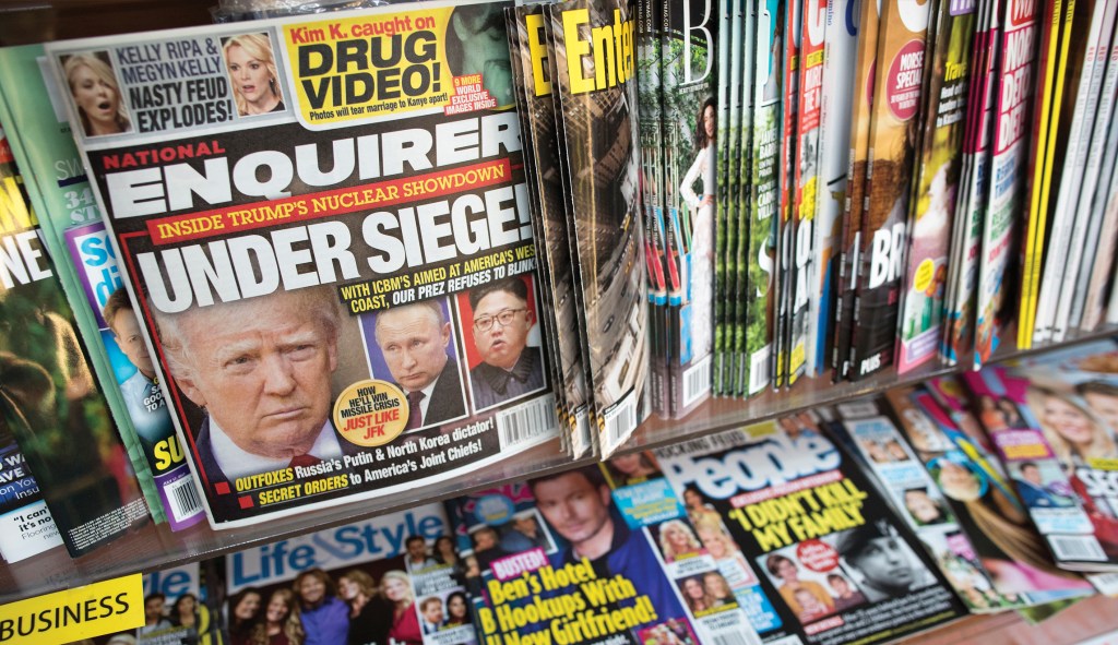 Tabloid sale bad news for Trump