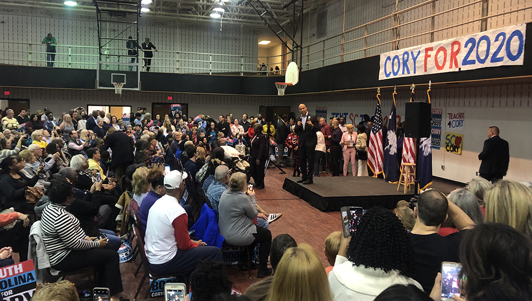Cory Booker Campaigning
