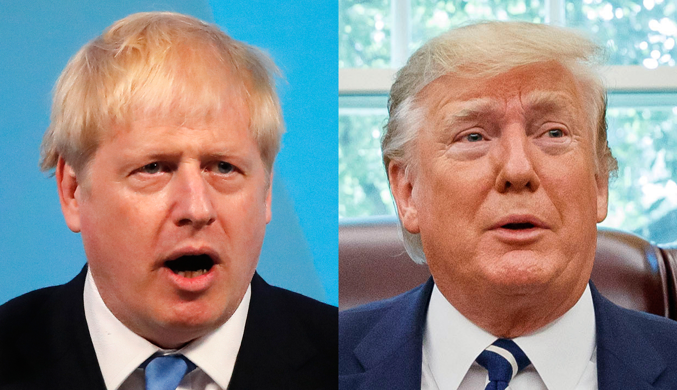 Trump meets Boris Johnson away from cameras