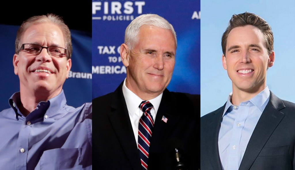 Pence plans joint fundraiser in Indianapolis for Mike Braun and Josh Hawley