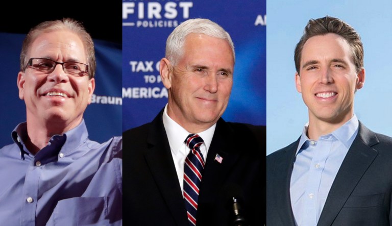 Mike Braun, Mike Pence, Josh Hawley.
