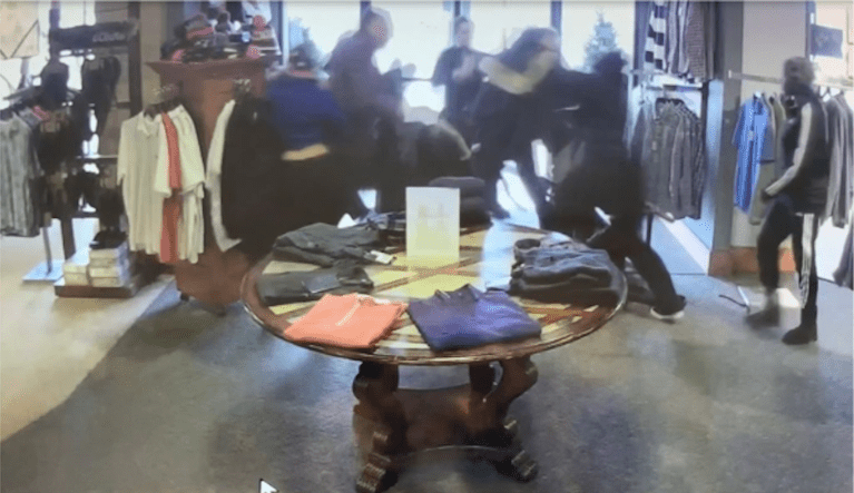 WATCH: Employees fight back against shoplifters attempting to steal $16,000 in jackets