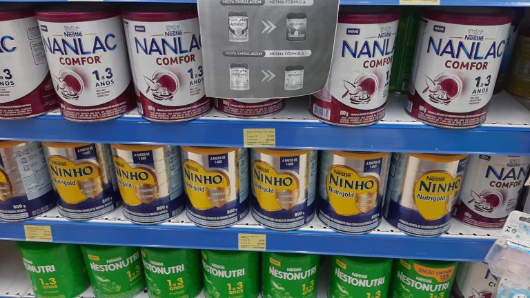 A small city in Brazil has an abundance of baby formula. 