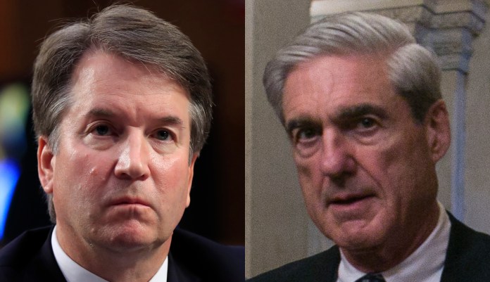 Brett Kavanaugh and Robert Mueller.