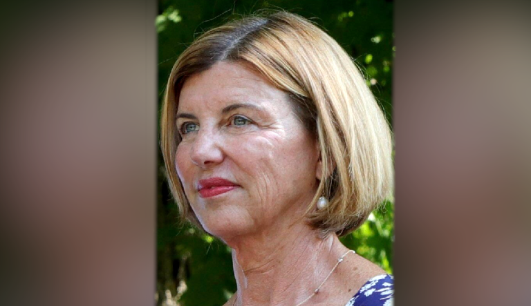 This May 5, 2021, photo shows Trudy Busch Valentine. The daughter of the late chairman of the Anheuser-Busch Companies filed her candidacy for retiring Republican U.S. Sen. Roy Bluntâs seat Monday. Busch Valentineâs entrance to the race comes days after Republican candidate Eric Greitens was accused of physically assaulting members of his family.