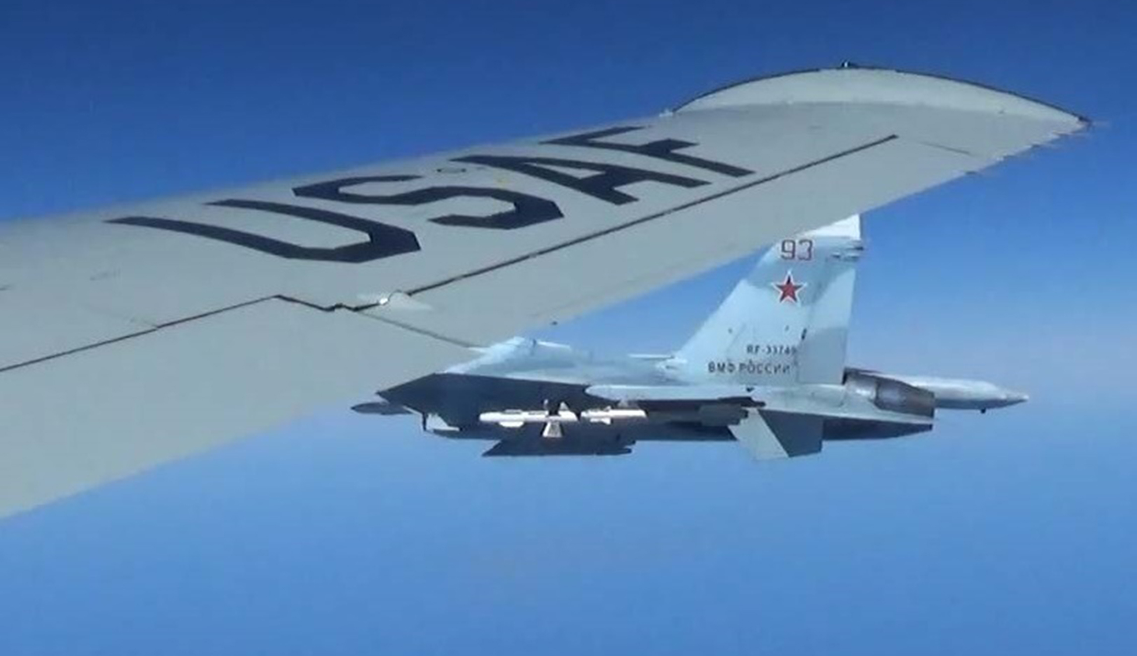 New photos show Russian jet getting dangerously close to Air Force plane