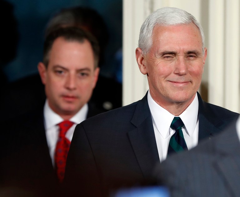 Vice president Mike Pence's staunch record of pro-life policymaking has driven relentless attacks from the feminist movement. (AP Photo/Pablo Martinez Monsivais)