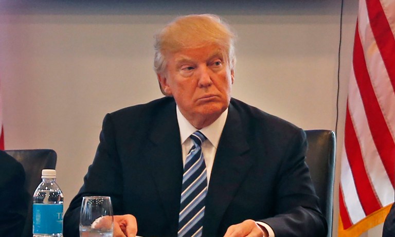 While Trump still wants to spend more on defense, he's given just as high a profile to his desire to cut waste. (AP Photo/Gerald Herbert)