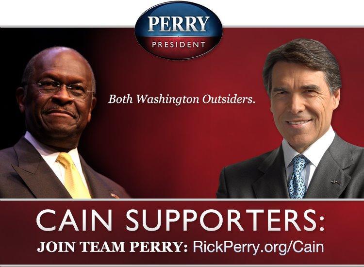 Perry woos Cain supporters