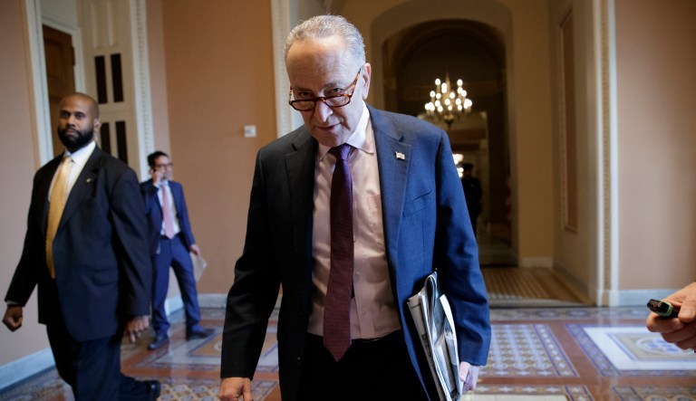 Senate Minority Leader Chuck Schumer's comments came as Republicans passed their tax cut bill out of the House before it moves over to the Senate for passage on Tuesday evening. (AP Photo/J. Scott Applewhite)
