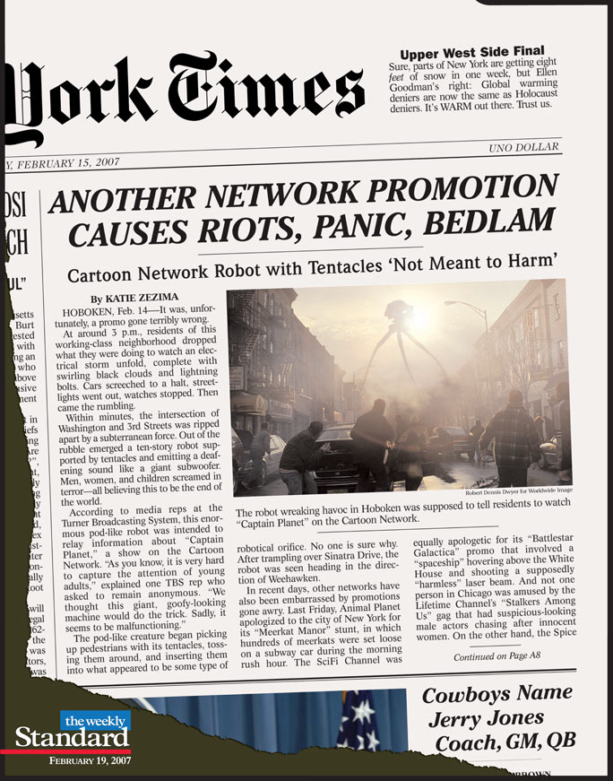 Guerrilla marketing goes national.