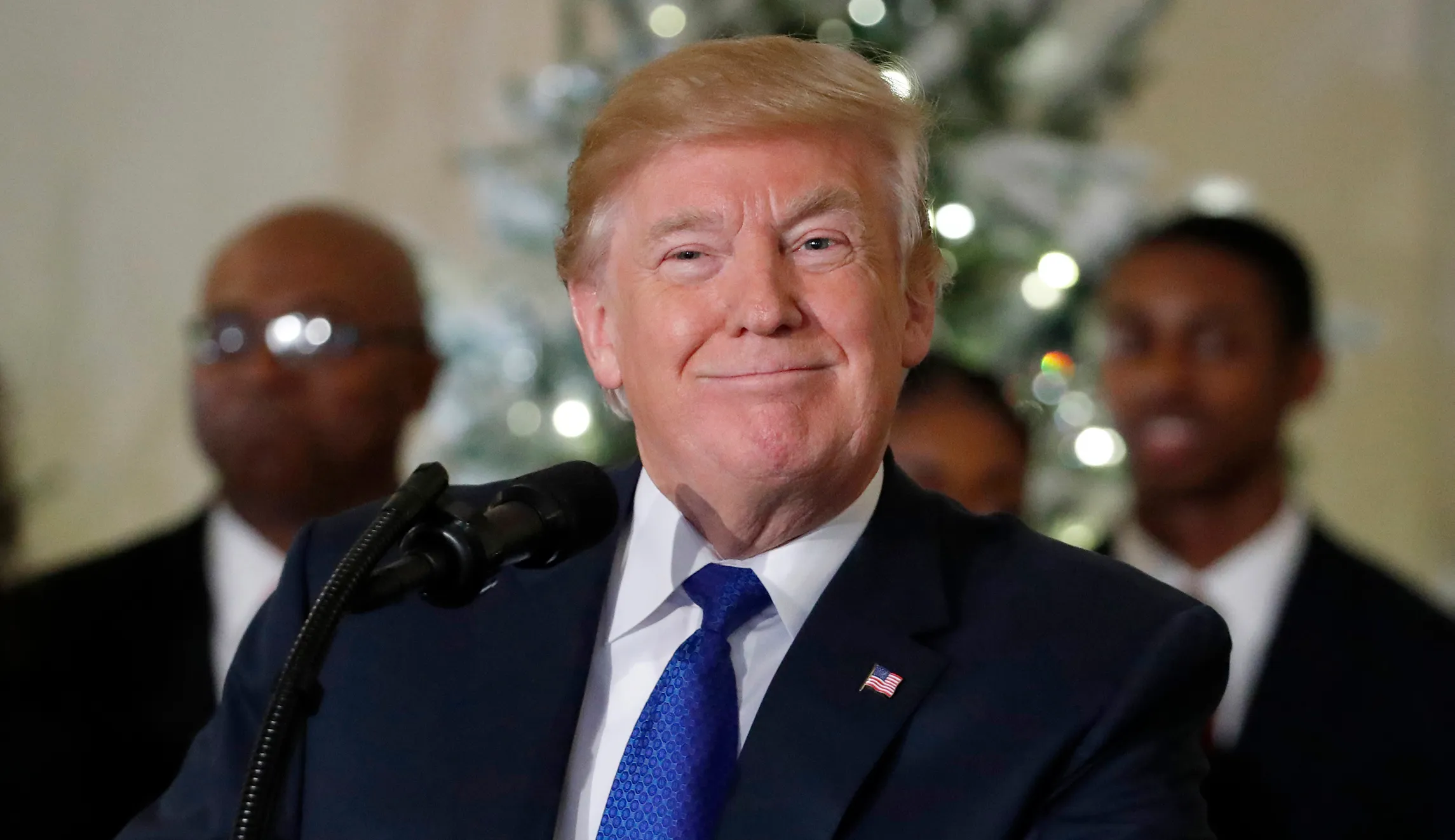 Trump praises ‘love’ from corporations ‘showering their workers with bonuses’ after GOP tax bill passes