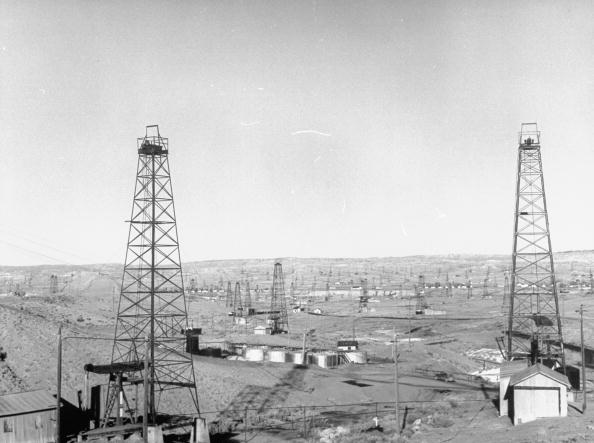 Salt Creek Field, north of Casper and close to historic Teapot Dome Naval Oil Reserve. (Photo by Peter Stackpole/The LIFE Picture Collection/Getty images)