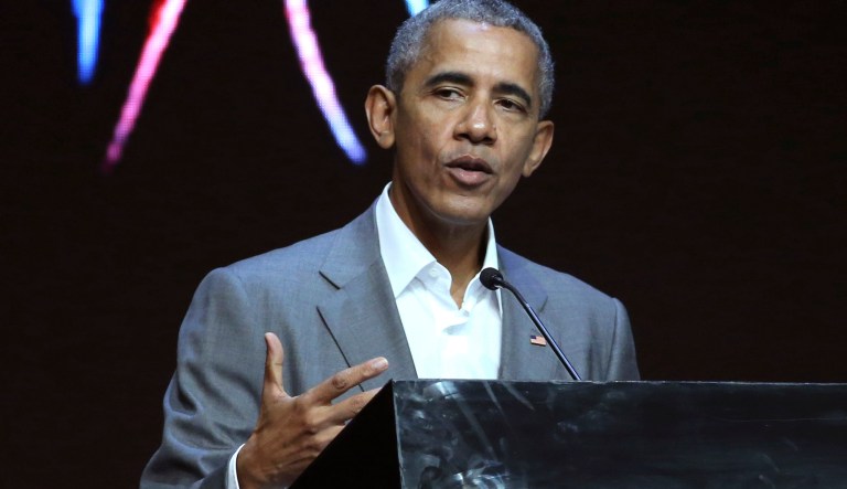 Obama was paid approximately $400,000 last month for a speech in New York to clients of Northern Trust Corp. (AP Photo/Achmad Ibrahim, File)