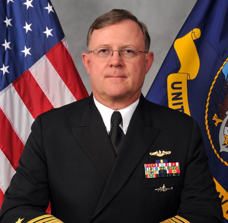 This image provided by the U.S. Navy shows Navy Vice Adm. Tim Giardina in a Nov. 11, 2011, photo. The Navy says a Giardina was notified Wednesday, Oct. 9, 2013, that he has been relieved of duty as second-in-command at the military organization that oversees all U.S. nuclear forces. Giardina will drop in rank to two-star admiral as a consequence of being removed from his position at U.S. Strategic Command. He is under investigation in a gambling matter.  (AP Photo/U.S. Navy)