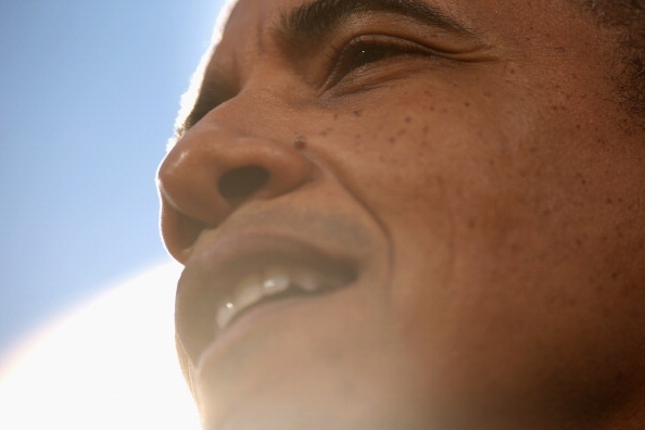 CONCORD, NH - NOVEMBER 04:  U.S. President Barack Obama addresses a campaign rally in State Capitol Square November 4, 2012 in Concord, New Hampshire. With only two days left in the presidential election, Obama and his opponent, former Massachusetts Gov. Mitt Romney are stumping from one 