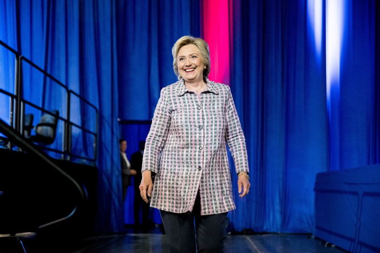 According to a new survey, a plurality of Americans believe that the media is biased in favor of trying to elect Hillary Clinton president. (AP Photo/Andrew Harnik)